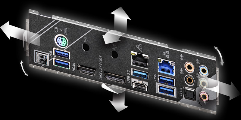 Flexible Integrated IO Shield